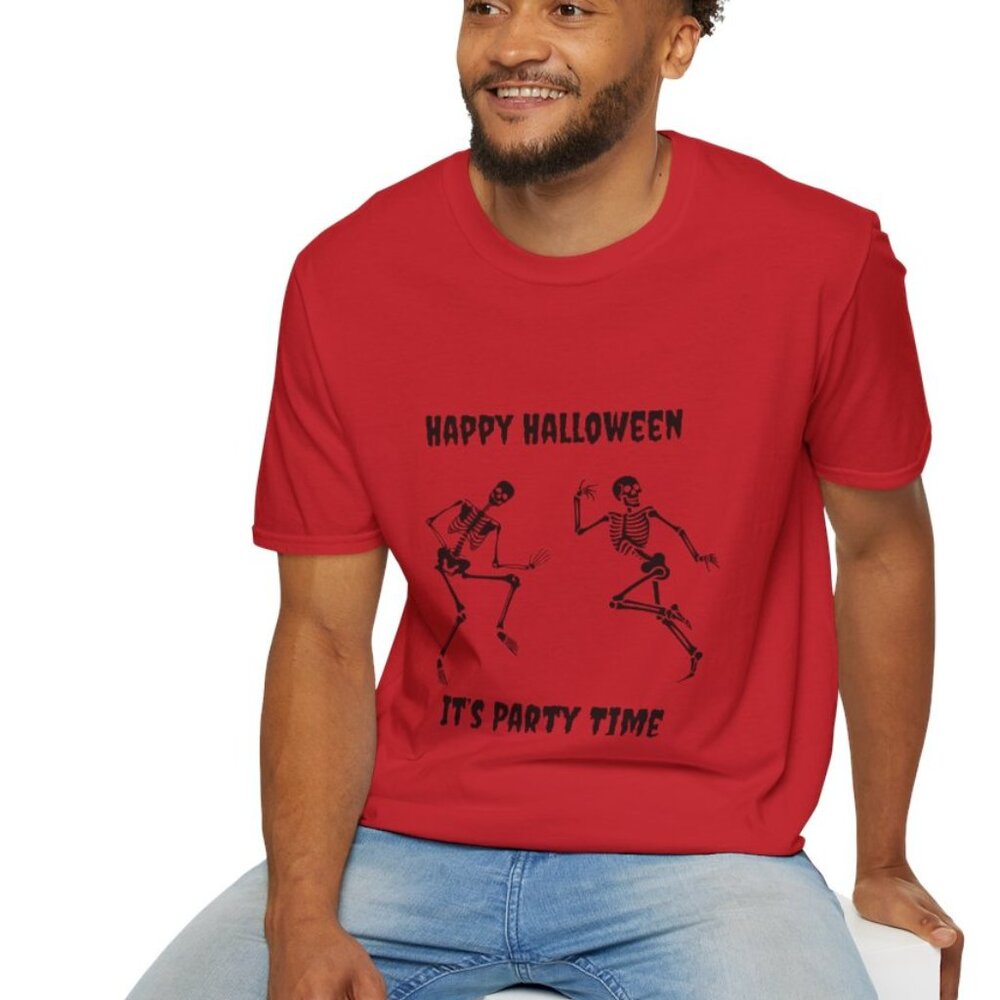 Halloween Party T-Shirt, Unisex Soft style Tee, Spooky Fun Apparel,